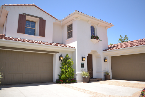 a home with two garages